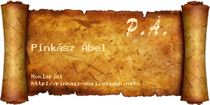 Pinkász Ábel névjegykártya